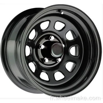 8 parlants 17x8 Black Car Steel Wheel Rim